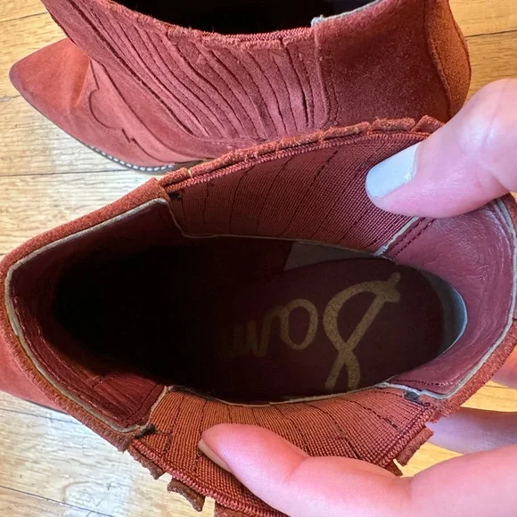 Sam Edelman Paprika Suede Ankle Boots - Picture 7 of 7